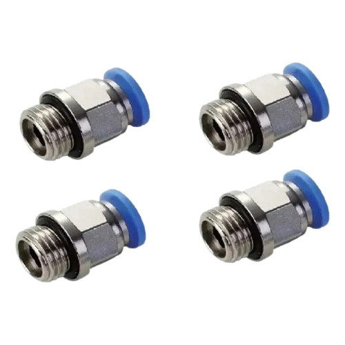 Conector engate rápido tubo pu 8mm x rosca 1/8 bsp - 10 pçs