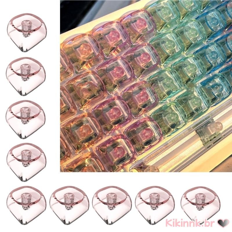 Keycaps 1U Backlits Camada Transparente Compatível Para Teclados Mecânicos Conjunto 10