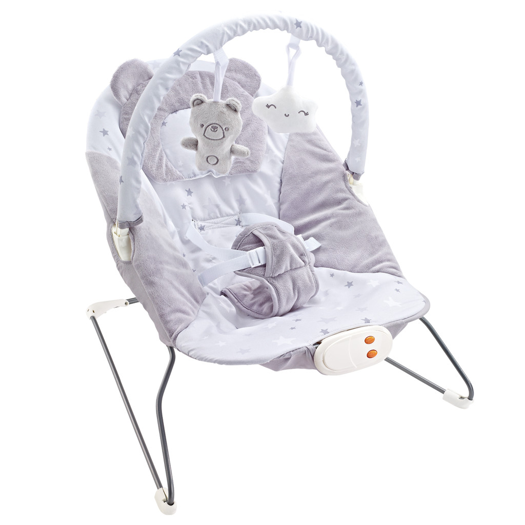Cadeira Descanso Bebê Musical Polar Skyline Cinza Maxi Baby em Oferta na Shopee