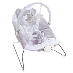 Cadeira Descanso Bebê Musical Polar Skyline Cinza Maxi Baby
