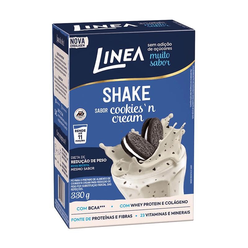 Shake Linea Cookies'n Cream 330g em Oferta na Shopee
