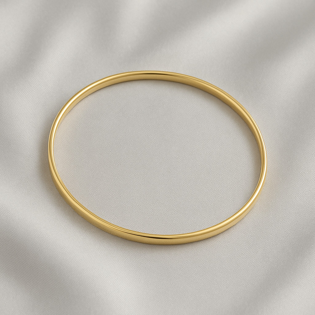 Pulseira Bracelete Feminino Dourado Minimalista Tendência 2025 com Garantia Banhado a Ouro 18k