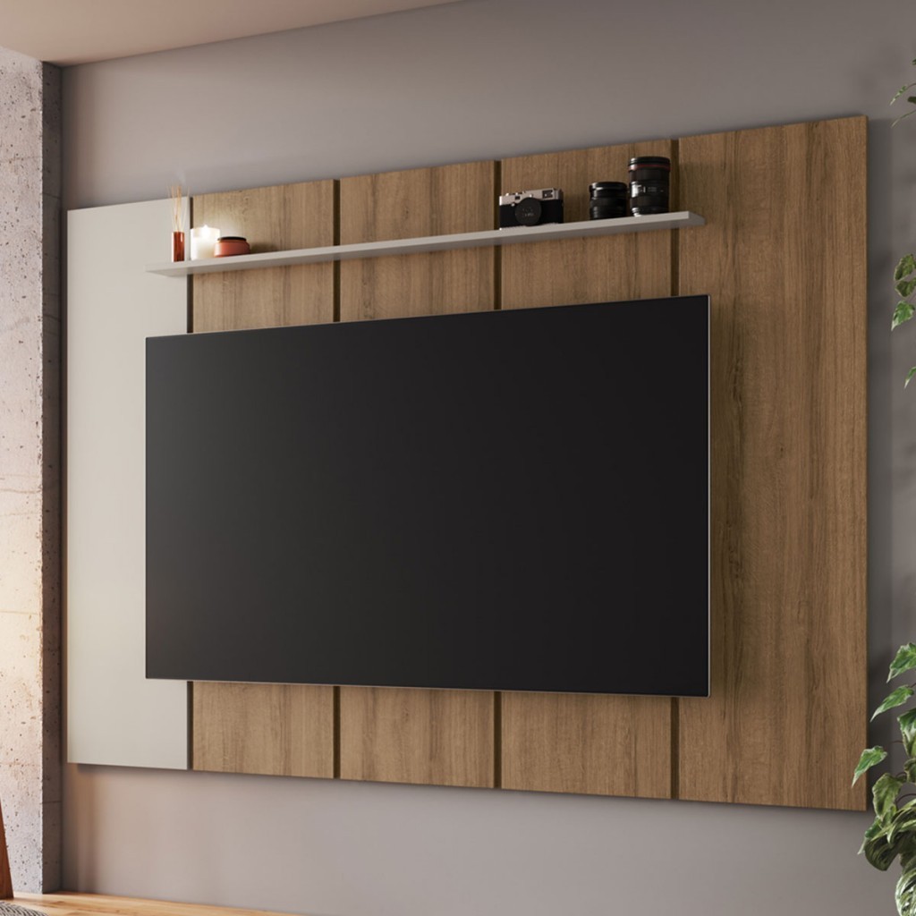 Painel para TV Até 75 Polegadas Paris 1 Prateleira - Art In Móveis em Oferta na Shopee
