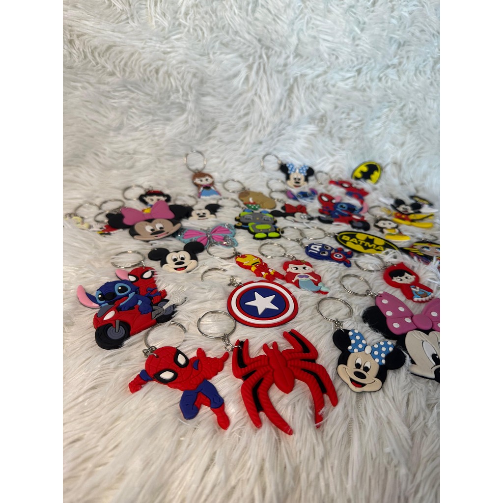 Kit Marvel 10/50 Chaveiro Homem Aranha America Batman Festa Aniversario Lembrancinha