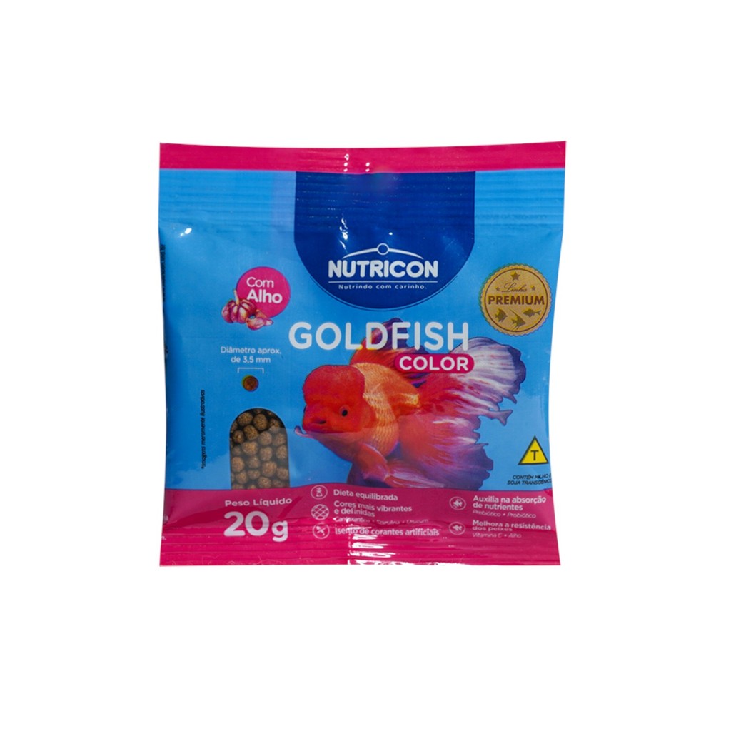 Ração Goldfish Color Para Peixes Nutricon 20g