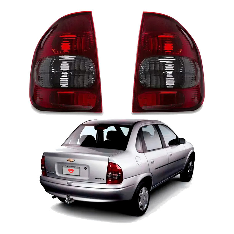 Par Lanterna Traseira Fume Corsa Classic 1.0 1997 A 2010