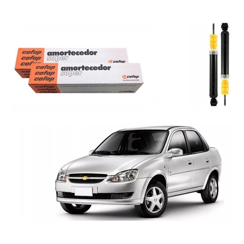 Par Amortecedor Traseiro, Corsa Classic 1.0 2011 A 2018