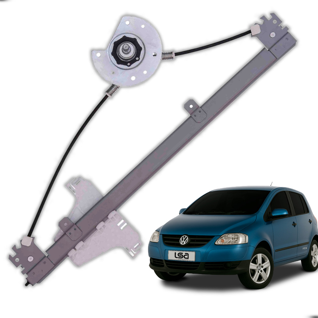 Máquina de Vidro Manual Traseiro Esquerdo Volkswagen Fox 2009-2021 4 Portas Ideal para Reposição de Peças em Oferta na Shopee