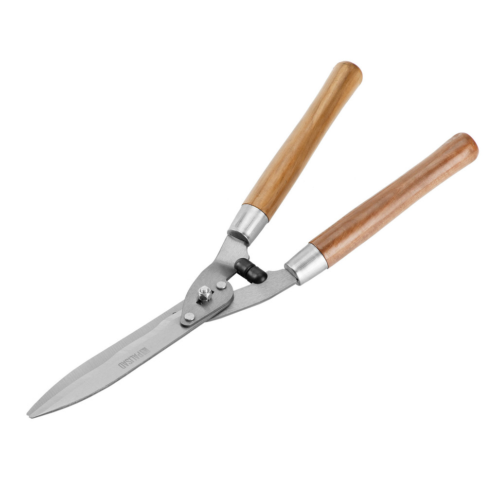 TESOURA PARA GRAMA, LAMINAS ONDULADAS, CABO DE MADEIRA, 520MM, 1PC // PALISAD