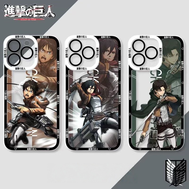 Capa de Telefone Attack on Titan para Samsung Galaxy A56 5G A55 A16 A06 A15 A53 A54 A34 A35 A14 A54 A23 A32 A33 5G Capa