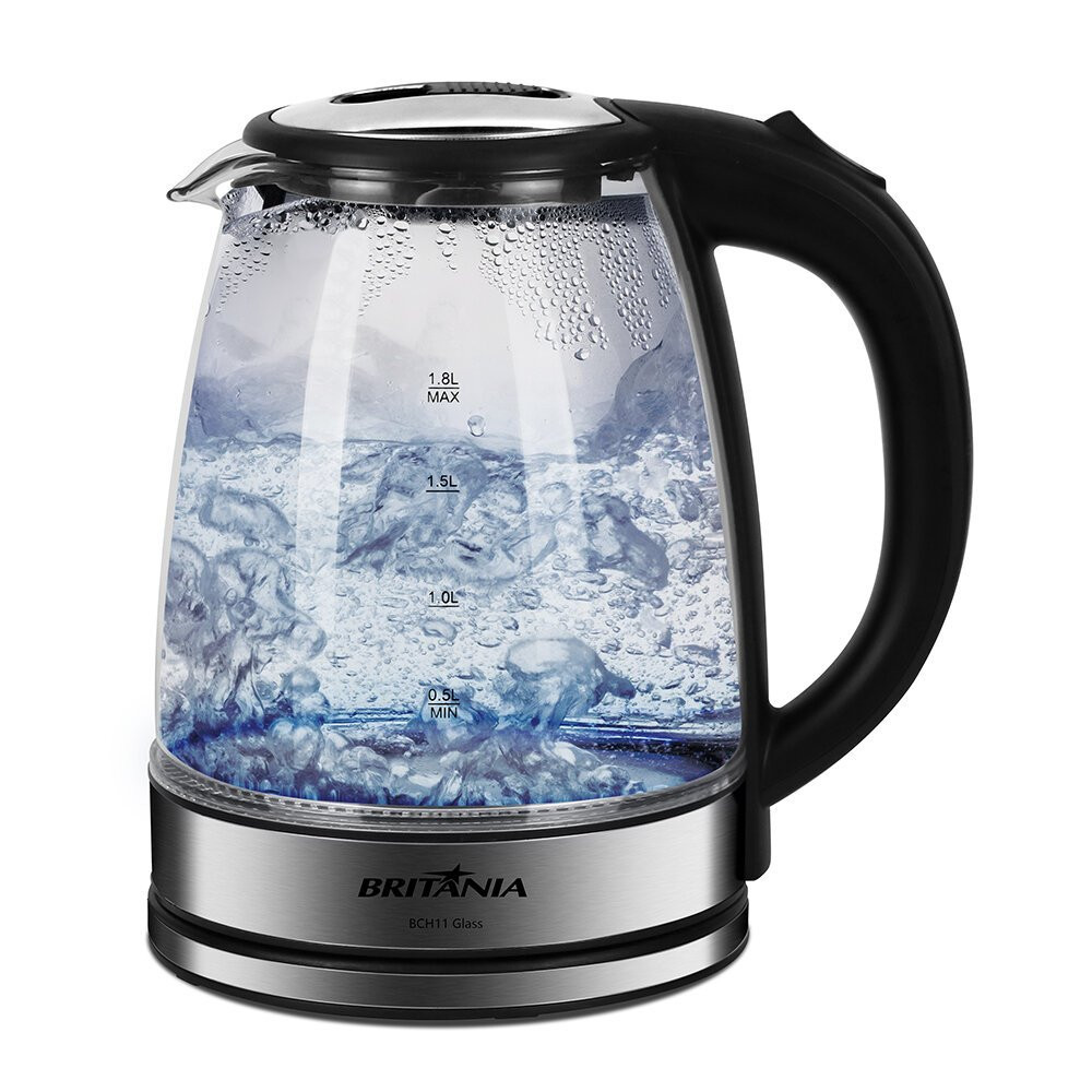 Jarra Elétrica BCH11 1,8 Litros Glass Britânia em Oferta na Shopee