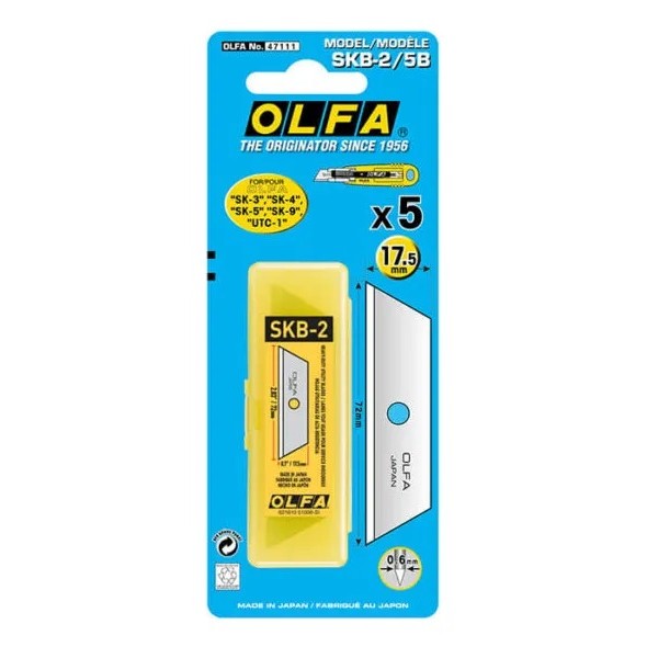 Estojo de Lâminas de Aço Olfa SKB-2/5B