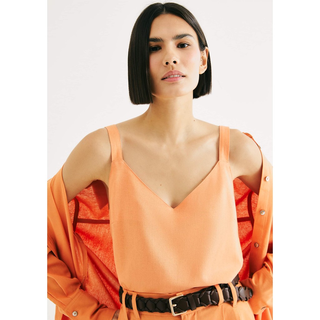 Regata Feminina Decote V Box em Oferta na Shopee