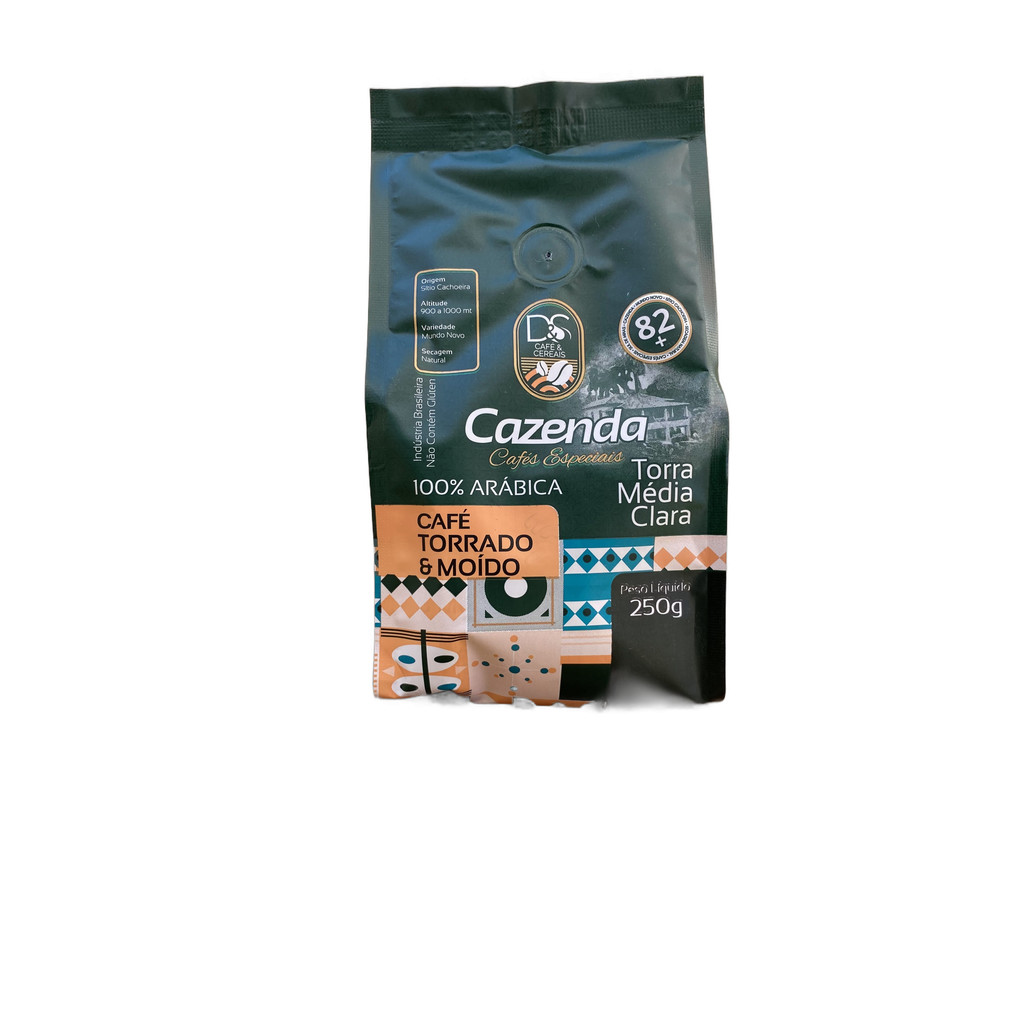 Café Cazenda 250gr 100% Arábica Torra Média Clara Especiais