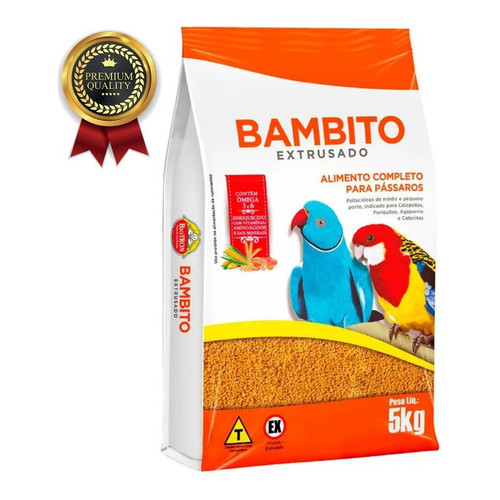 Ração Bambito Extrusado Biotron 5 Kg Original + Top em Oferta na Shopee