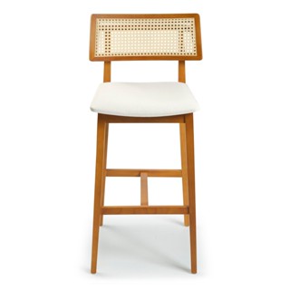 Banqueta Alta em Madeira Maciça Palermo  1 em Oferta na Shopee