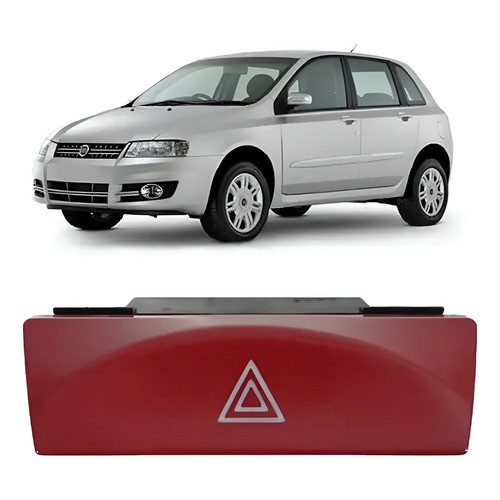 Interruptor Botão Pisca Alerta Fiat Stilo Todos 953235 Orig Vermelho