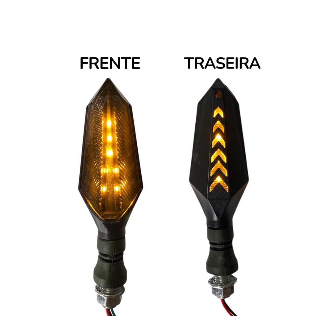 PISCA TITAN FAN 160 BROS SEQUENCIAL LED AMARELO UNIVERSAL PARAFUSO