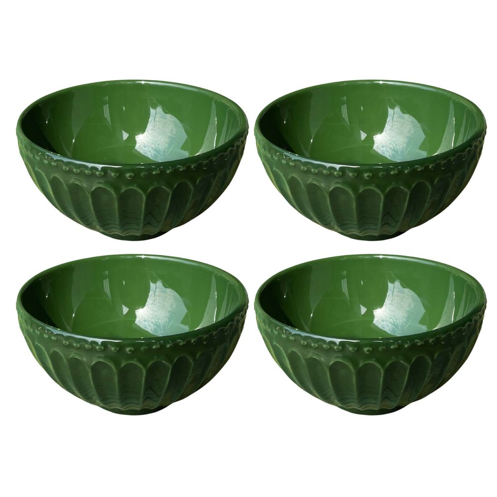 Bowl Cumbuca Verde Cereal Buzios Scalla Conjunto 4 Un