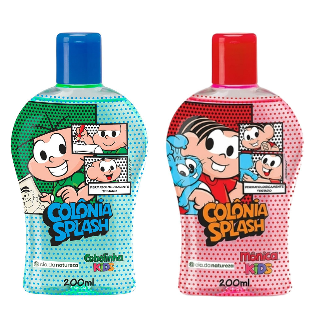 Kit C/ 2 Colônia Splash Turma da Mônica Kids -  Mônica e Cebolinha