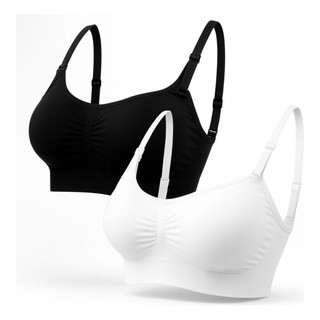 Kit 2 Top Sutiã Sensual Com Alça E Fecho Ajustável Premium liso top com bojo feminino top feminino