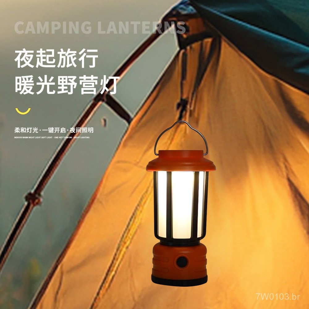Tenda de Camping ao Ar Livre Luz Suave Iluminação ao Ar Livre 8668 Luz de Camping com Suporte Luz de Camping ao Ar Livre