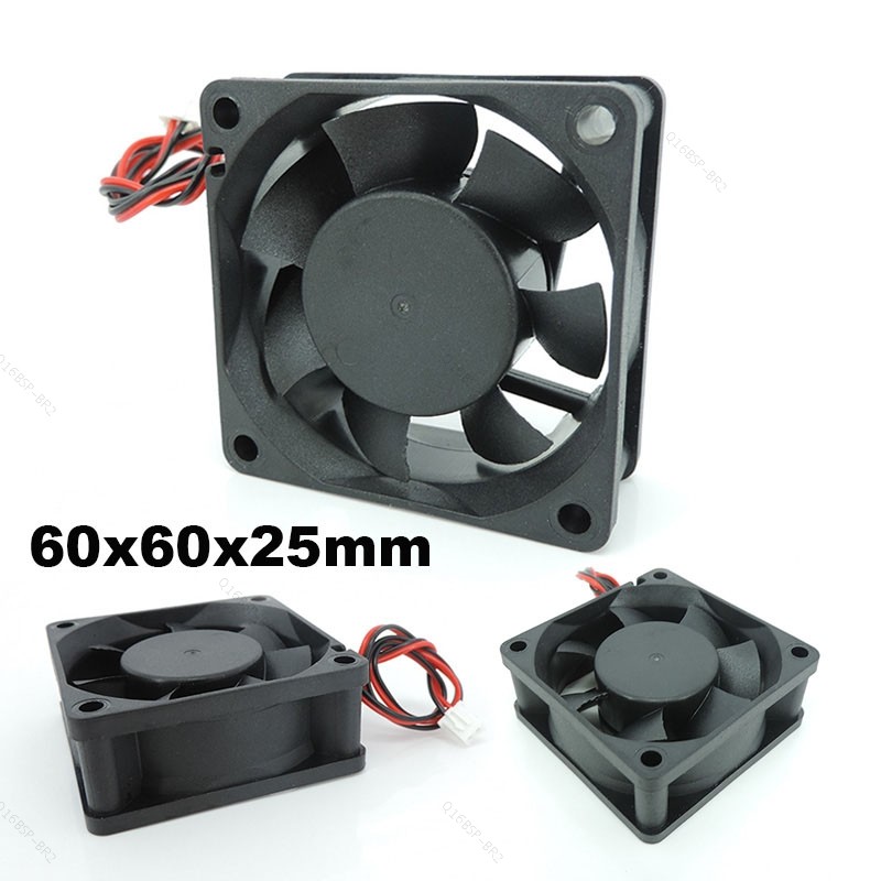 6025 DC5/12/24V Ventilador Refrigerador 60x25mm 6cm De Resfriamento De Motor De Máquina Sem Escova XH2.54 2Pin BR16B2
