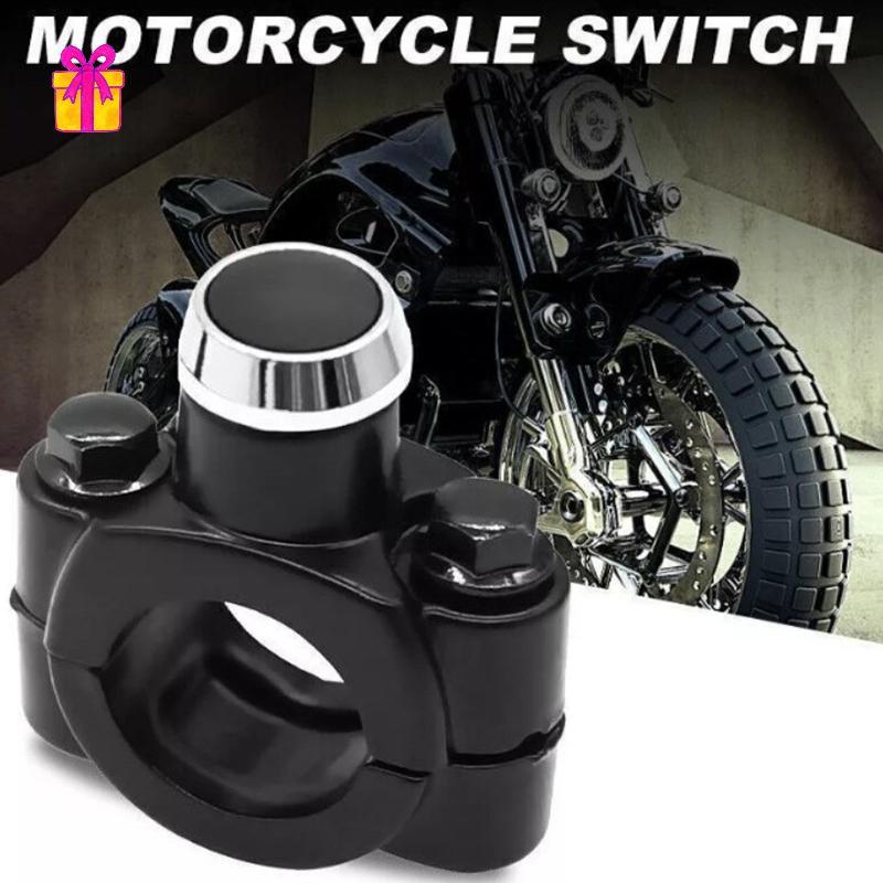 [INTH] Interruptor Universal De 7/8 " Para Motocicleta , Montagem No Guiador , Buzina , Farol Estroboscópico , Botão De