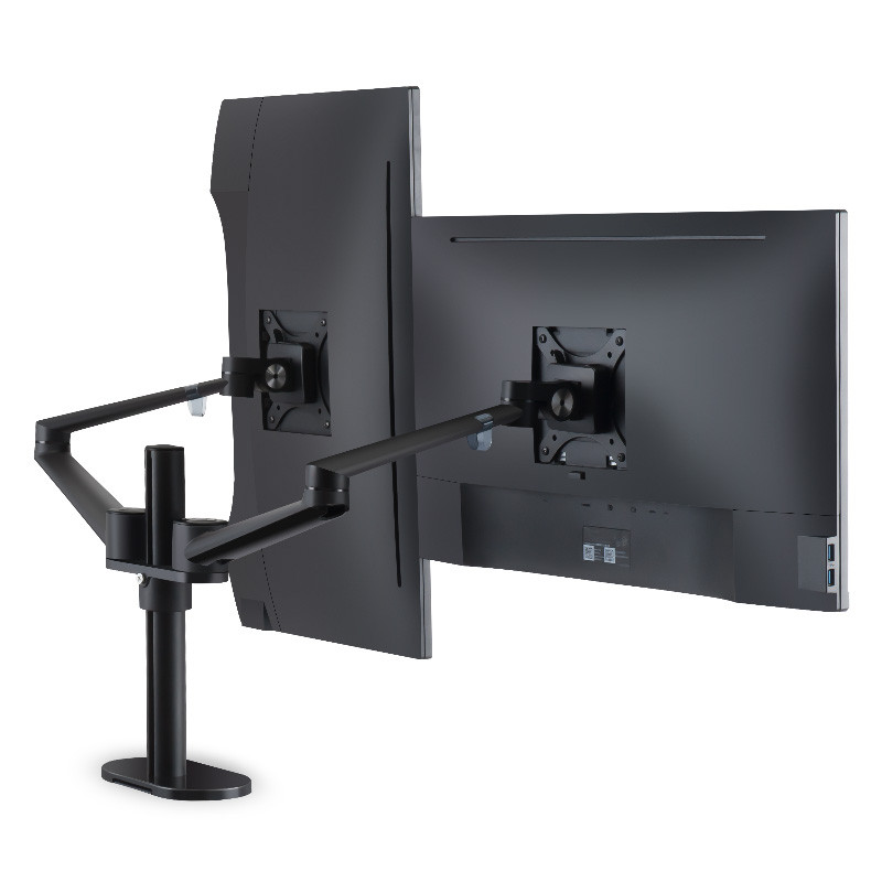 Braço Articulado Duplo P/ 2 Monitores 17" A 32" Dell LG Samsung