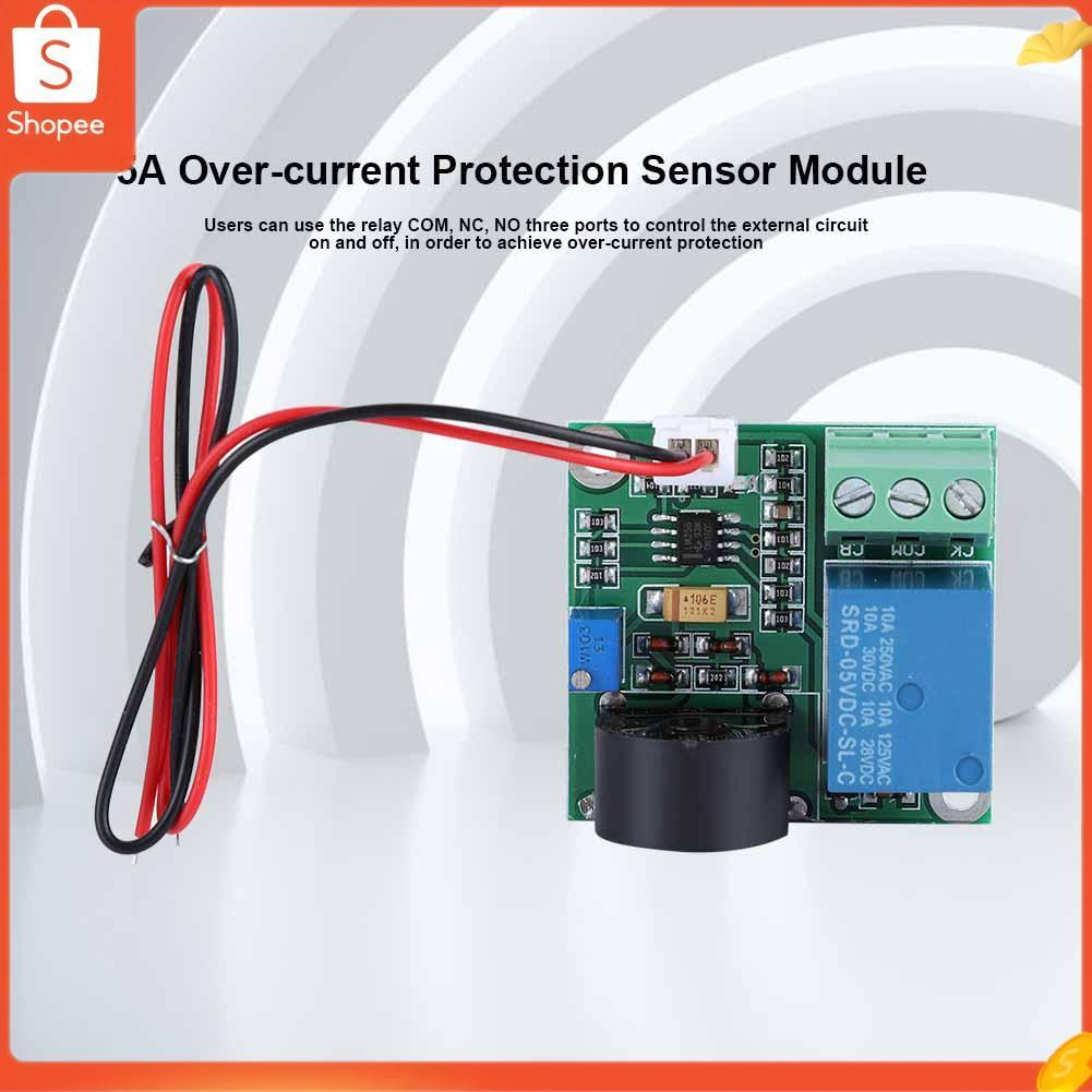 Módulo de sensor de proteção de sobrecorrente Ailgely 5A A detecção de corrente CA usa transformador para coletar sinal