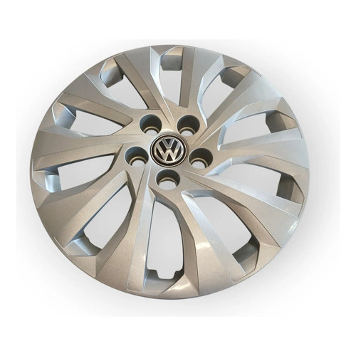 Calota Aro 15 5 Furos Volkswagen Polo Virtus 2018 Á 2022 2 Cinza