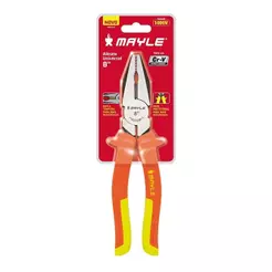 Alicate Universal Mayle Isolado com Cabo Emborrachado 8"