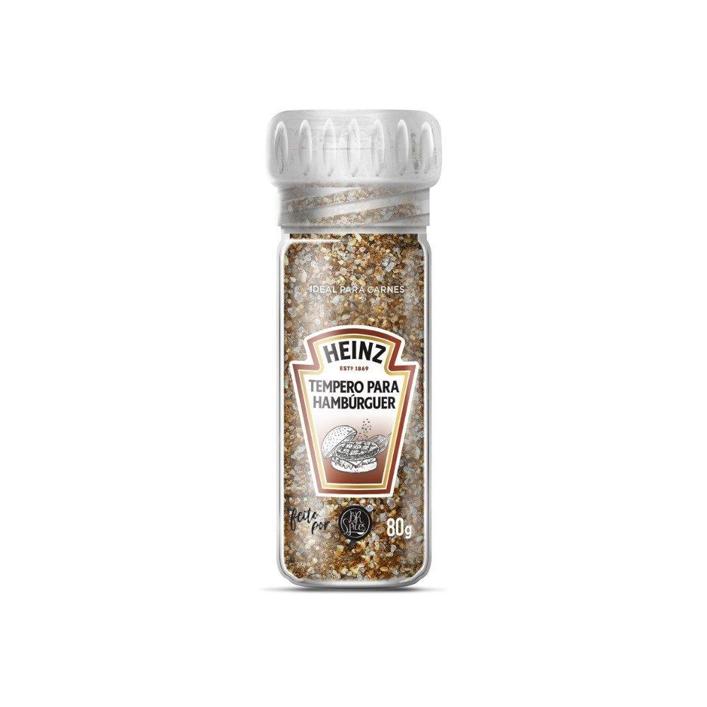 Tempero para Hambúrguer Heinz com Moedor de Vidro 80g