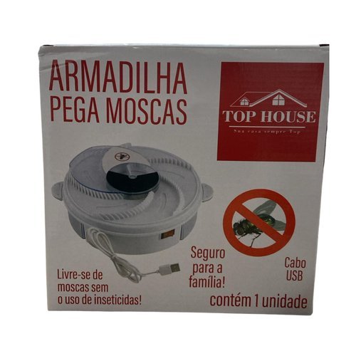 Armadilha Pega Moscas Insetos Facil Uso 20cm Eficaz Controle Inseticida Domestico