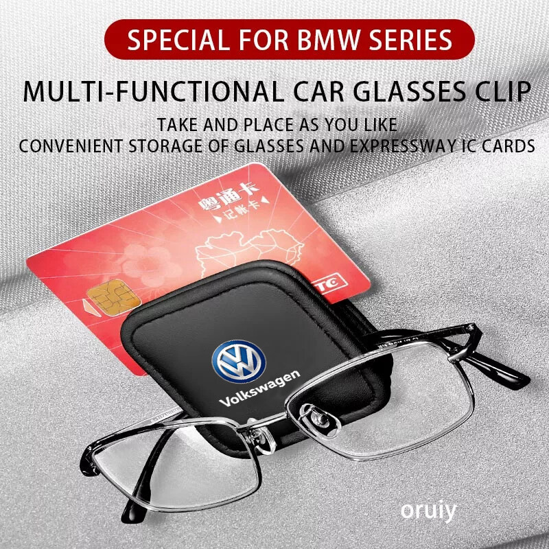 Clipe Porta-Óculos e Cartões para Carro Volkswagen VW Polo Golf R Vento Passat Tiguan GTI CC Scirocco Golf MK6 MK7 Polo