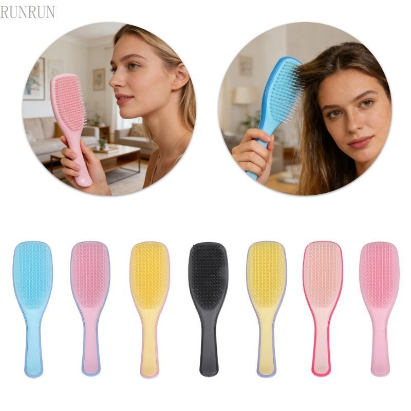 Escova Cabelo RUNRUN Para Cabelos Lisos E Cacheados Criar Evitar Arranhões
