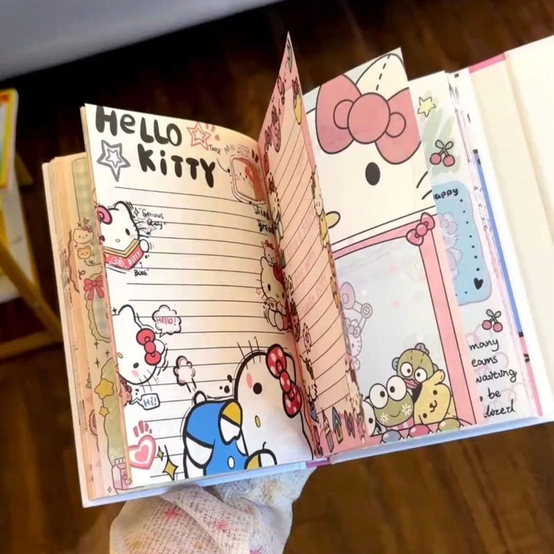 Caderno kt recomendado de venda quente, coração de menina, manual fofo de alto valor, alunos da escola primária, três do