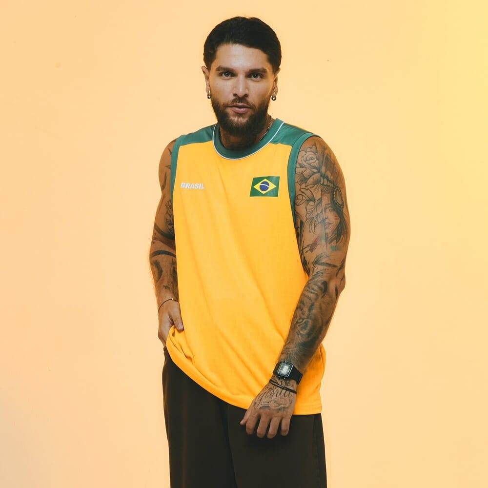 Imagem Regata Brasil Jaci Amarelo Oficial + NF