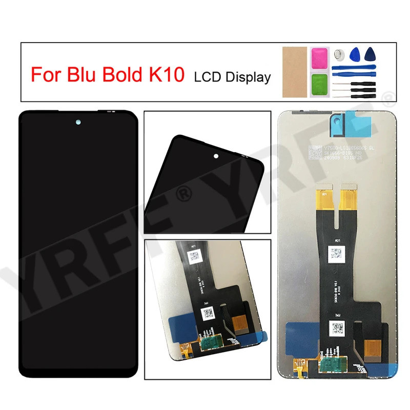 Para Display LCD Blu Negrito K10 , Conjunto De Digitalizador De Tela De Toque , Peça De Reposição