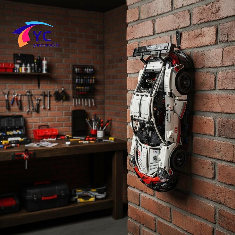 YCBR 6 Unidades De Gancho De Montagem Em Parede Para MOC Technic W14 E Display Ra Qui Instalação Sala De Carro Ou Vitrin