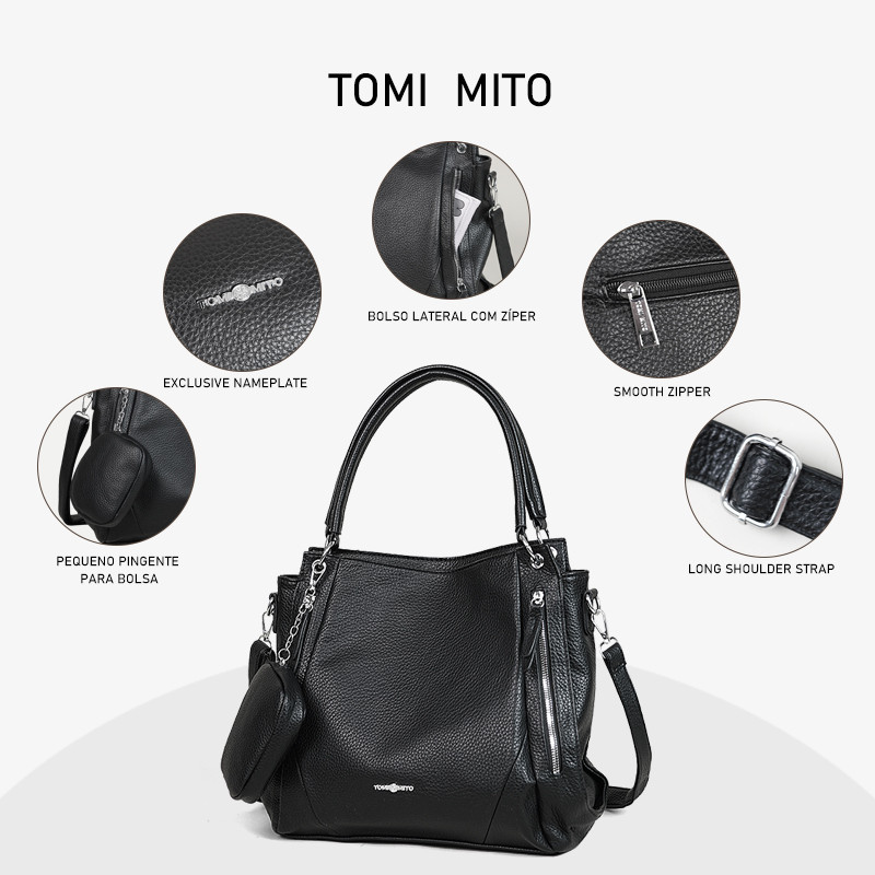 Bolsa Mochila Feminina Grande de Ombro — foto 4