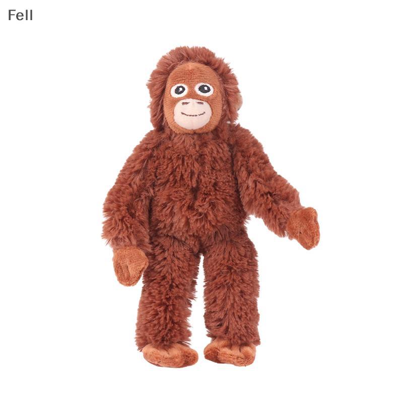 [Fel] Brinquedo De Pelúcia De Gorila De Desenho Animado Chimpanzés Macaco Pingente Boneca Macia Chaveiro Bapa Bolsa De C