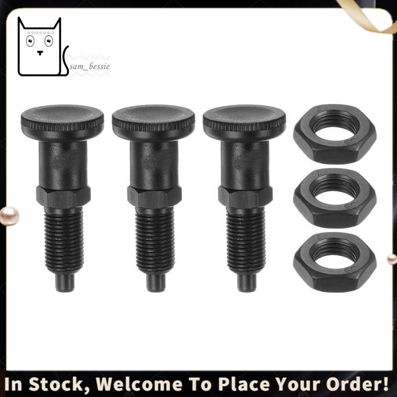3 Pçs Push Fit Bola Nariz Mola Êmbolo M10x1Thread 5mm Pino Diâmetro . Botão De Retorno De Aço Carbono Retrátil