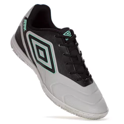 Chuteira Umbro Futsal Attak III Cinza e Preto - Masculino