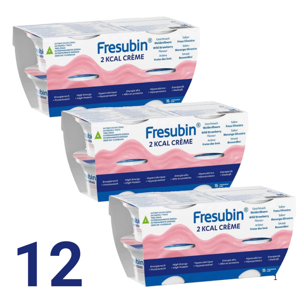 Kit 12 Fresubin Creme 125G Frutas da Floresta