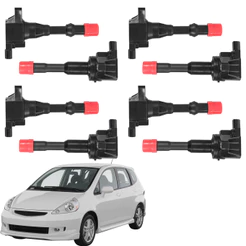 Jogo Bobina Ignição Honda Fit 1.4 8v 4 Dianteira + 4 Traseira 2004 a 2008