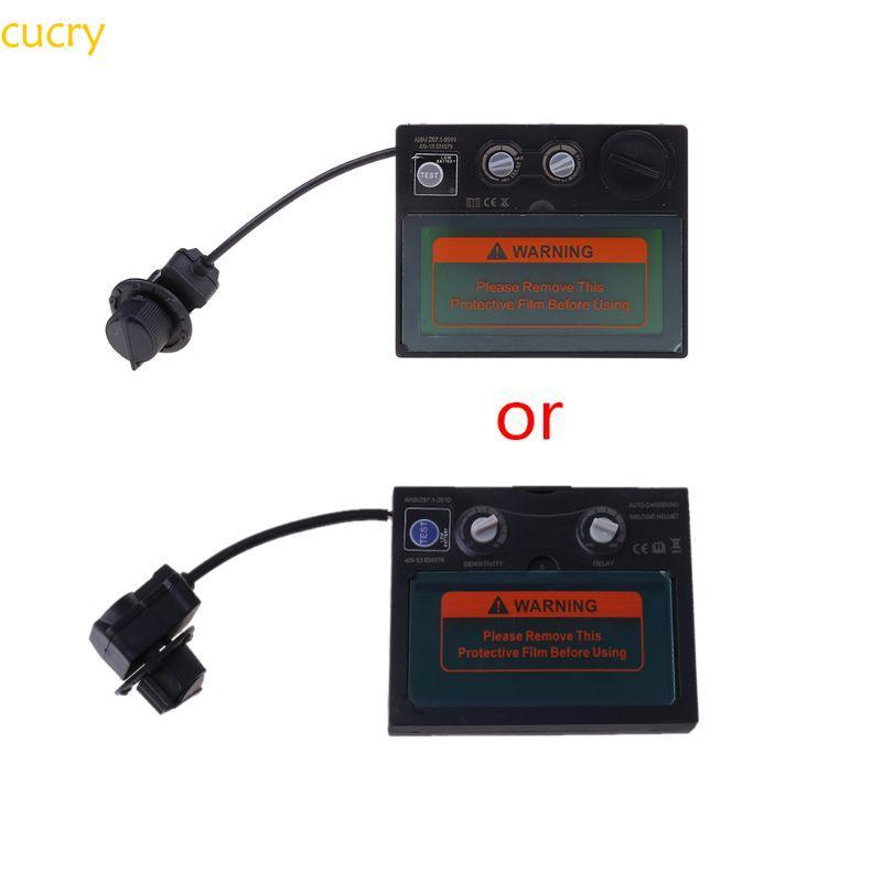 cucry Lente Escurecimento Automático Solar Painel Capacete Soldagem Automática
