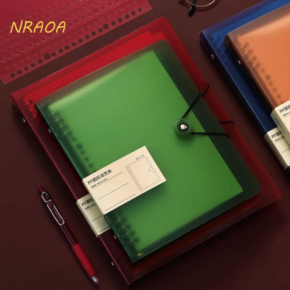 Capa De Pasta NRAOA A5/B5/A4 , DIY Com 8 Furos Para Caderno De Folhas Soltas , De Arquivo A4 Fichário De Notebook