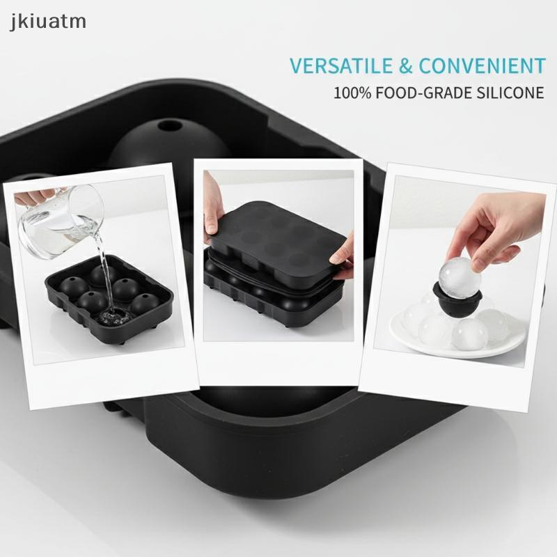Bandeja De Cubos De Gelo Com Grade De Silicone 2 Pa Molde Reutilizável Tamanho Grande Para Café , Chá , Casa , Cozinha ,