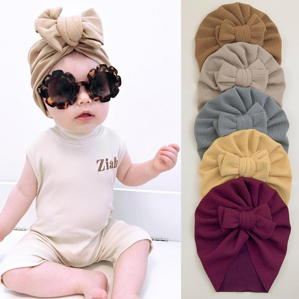 Ins novo estilo chapéu de bebê masculino feminino pulôver boné de proteção de orelha Bowknot crianças chapéu bonito chap